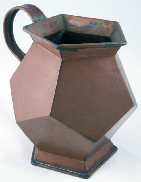 RMUG - ARTS & CRAFTS  , COPPER  OR MAYBEA PITCHERB  HANDCRAFTED,