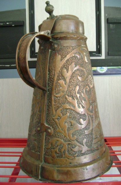 SOS - BOH -[4]  $666.00   11-30-12COPPER SERVING STEIN - f