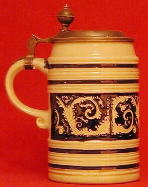 a-copy RDY of a Westerwald stein (c. 1700) and was issued in 1981 by the König Brewery. 3