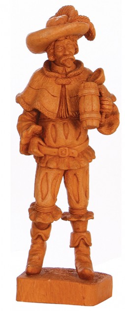 R - LANS - 19.5 IN ht., carved in Germany, mid. 1900s, Landsknecht, linden wood   TSACO