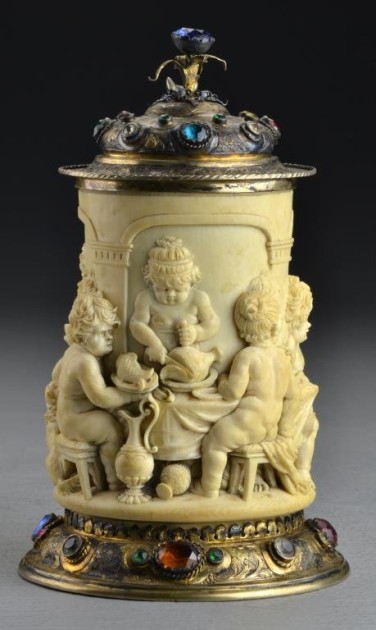 SOS - IVORY
 NO. 1 --7.75 INCHES  -Midwest Auction Galleries, Inc.