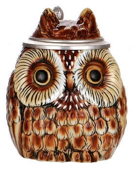 SOS - OWL  HAVE [Q] STAHL - 5L, porcelain, marked Albert Stahl - use