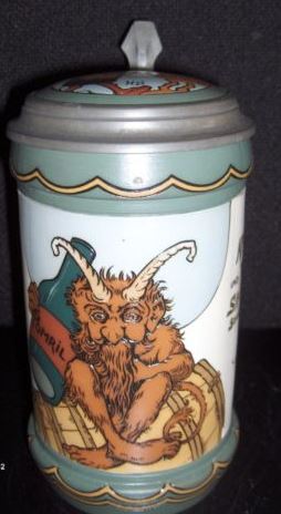 SOS - A RDY - BARREL - Mettlach Beer Stein # 3093 Troll,