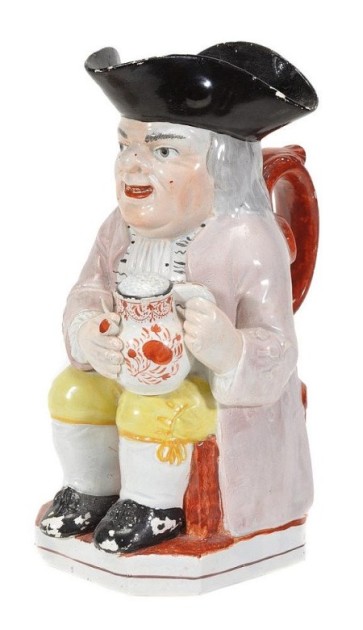 SOS - TOBY NO. 1Staffordshire pearlware Toby jug