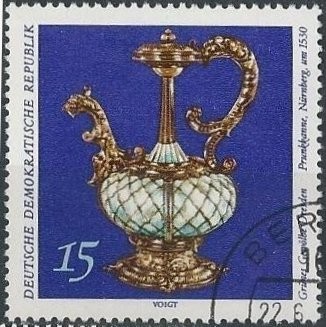 STAMP - Germany DDR 1308 (used) 15p tankard, Nuremberg