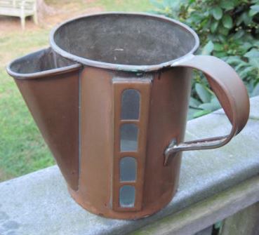 CR- WINDOW MEASURE. -  COPPER  9 IN  TALL   WITH VISABLE LIQUID WINDOWS