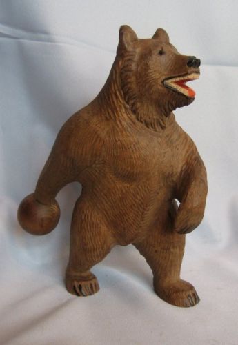 Black Forest Carved Bowling Bear Brienz, Switzerland c.1930