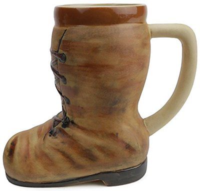 MUG - fantasy mug  beer boot   new  .55 liter