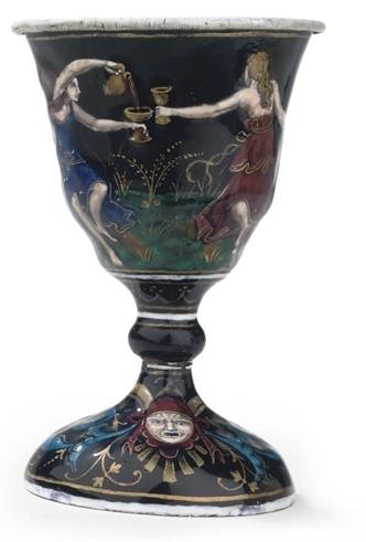CR- LIMOGES ENAMEL CHALICE  16TH CENTURY STYLE   christies  USE THIS ONE