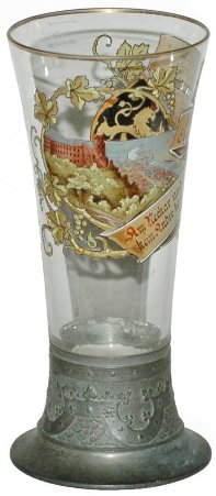 V H - Van Hauten Heidelberg & Fancy Base Glass Beaker   FOX  12-13