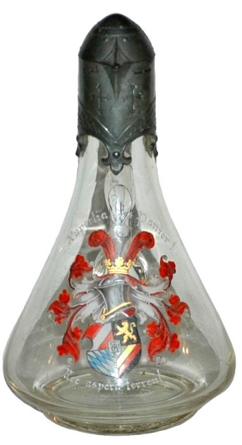 V H - Van Hauten Student Shield & Fancy Neck Glass Stein  FOX  12-13