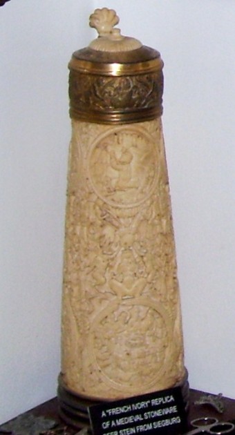 SOS - MARTIN LUTHERS CELLULOID STEIN    french ivory  RDY
