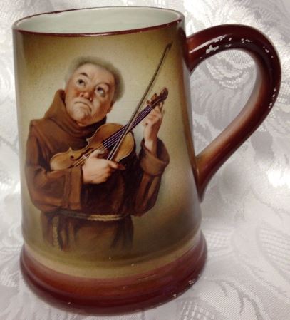 CR- Columbian Art Pottery BEER MUG Trenton N. J. [ANOTHER IN SERIES] Monk Mug
