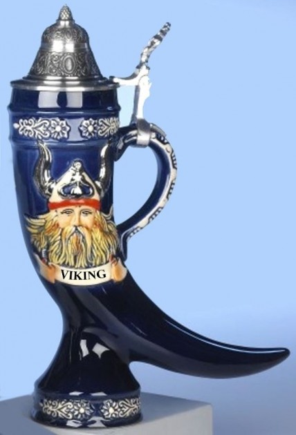 RDRINKING HORN STEIN .5 LITER