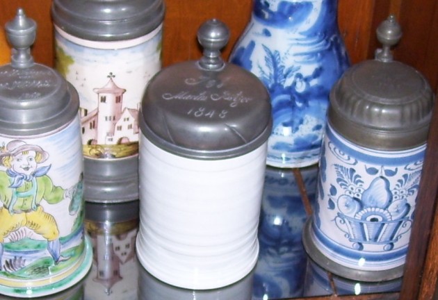 SOS - 1 LITER ENGLISGH CREAMWARE, DATED 1848 BOUGHT IN DENVER 10-2013 TO CROP