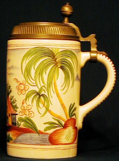 xa-copy RDY of a Berlin - Menicus Faience stein (c. 1780) and was issued in 1988 by the König Brewery - 3